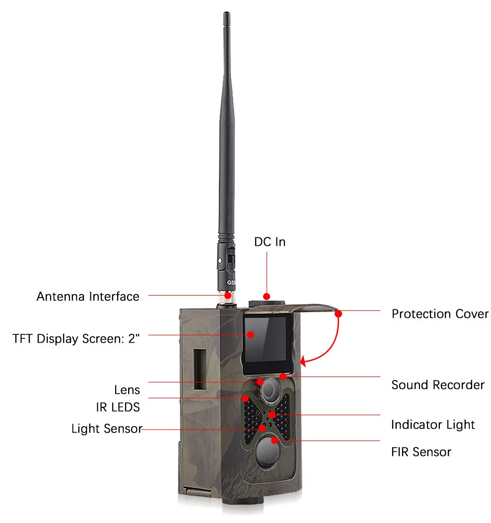 Камера для фотоловушек Wild Trail беспроводная мобильная камера охоты на диких