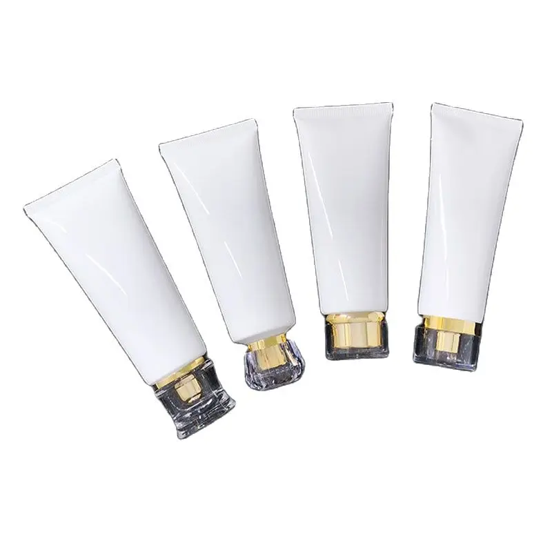 Белые мягкие тюбики хит продаж очищающая бутылочка для лица пустой