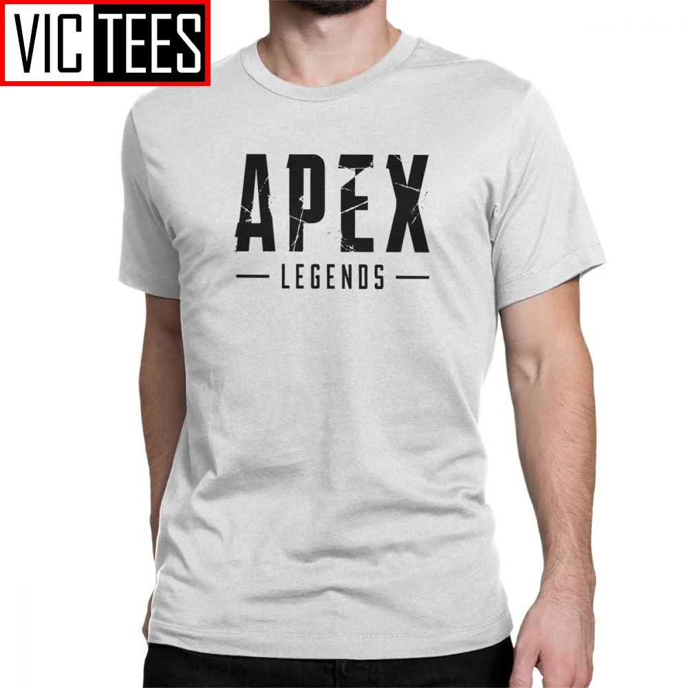 Для мужчин Apex легенд Футболки Игра натуральный хлопок Костюмы высокий круглый