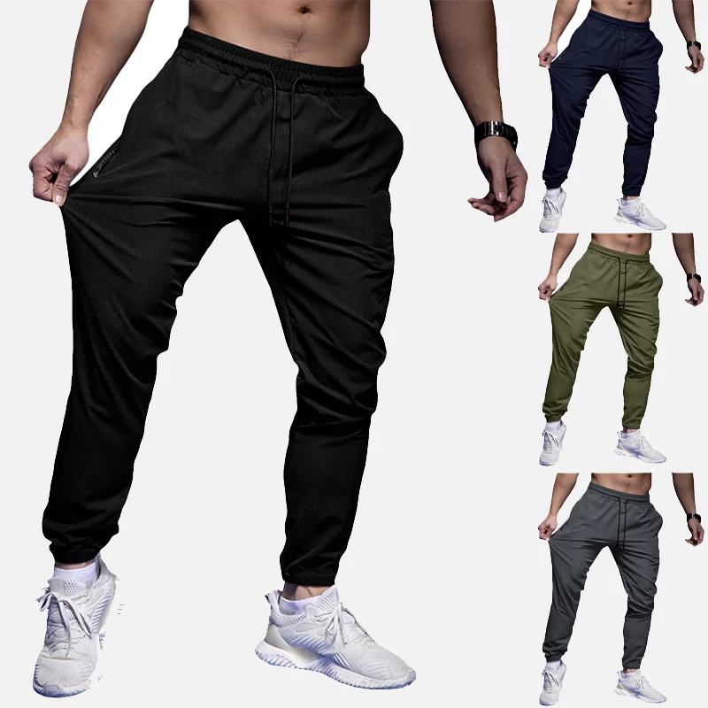 Men Pants Pocket Drawstring Stacked Sweatpants Mens Clothing Spring Autumn Casual High Waisted Sportwear Jogging Pants Trousers