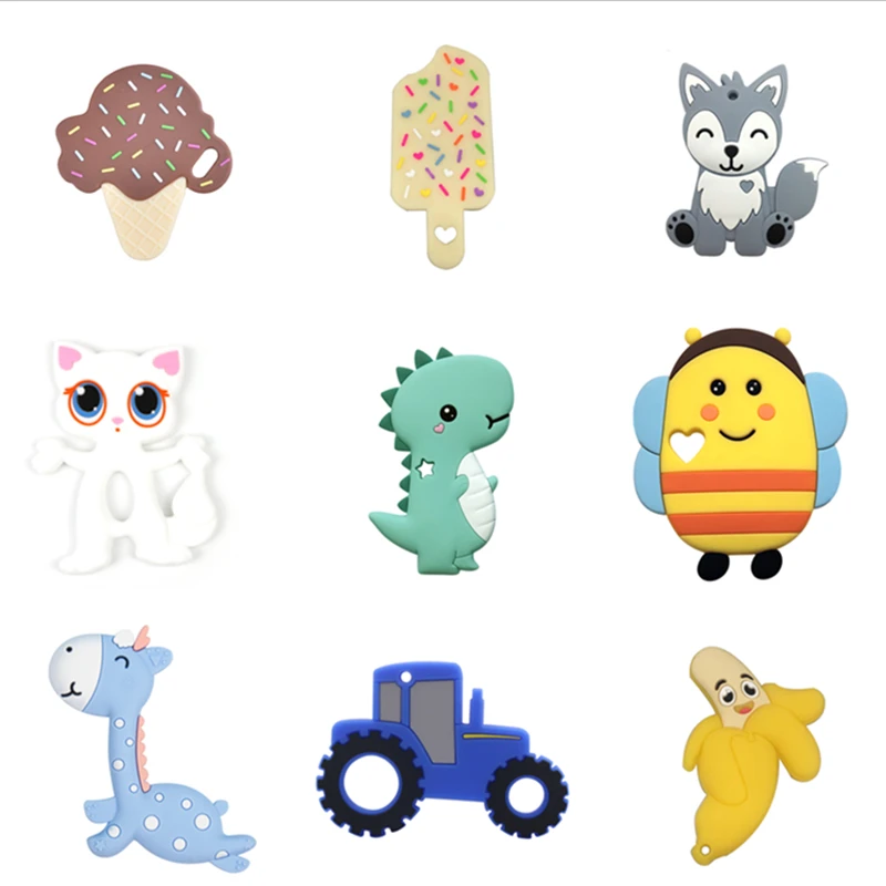 1 шт. Силиконовые Прорезыватели без БФА пищевые силиконовые бусины сделай сам