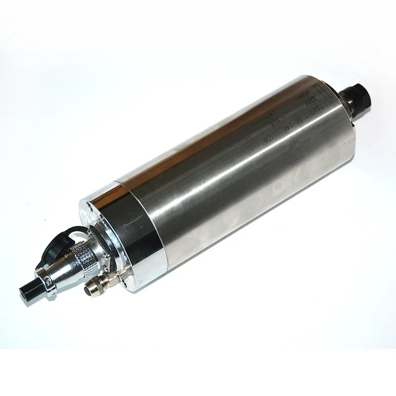 Двигатель шпинделя гравировального Станка четыре подшипника ER16 80 мм длина 185 1 5