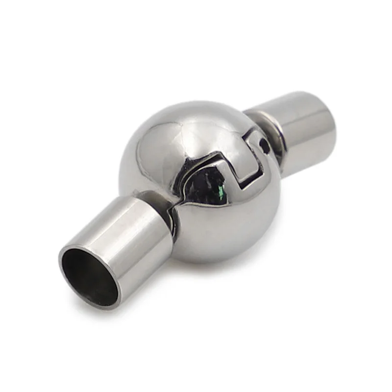 Застежки для ювелирных изделий из нержавеющей стали круглые застежки кожаного