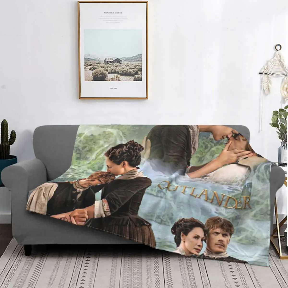 

Jamie And Claire Fraser Outlander Blanket Bedspread Bed Plaid Sofa Bed Bedspread 90 Thermal Blanket Blankets And Diapers
