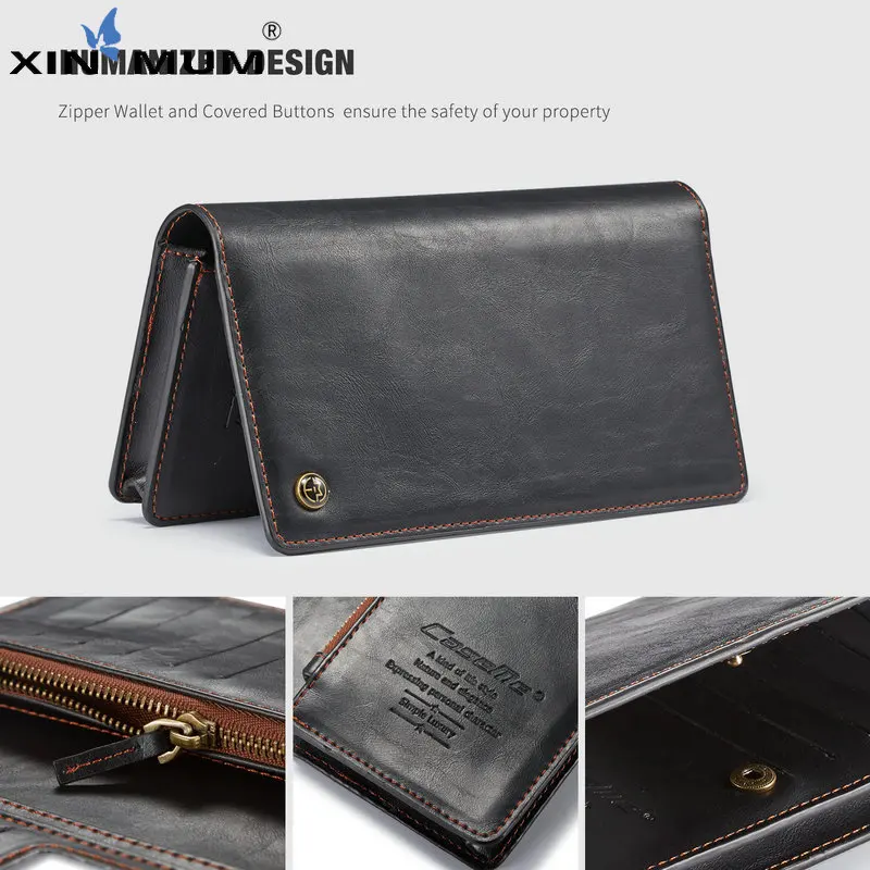 

Wallet Case Card Slots Purse Cover For iPhone X Xs Max XR 6 7 8 Plus Universal Phone Leather Bag for Birthday Christmas Day Gift