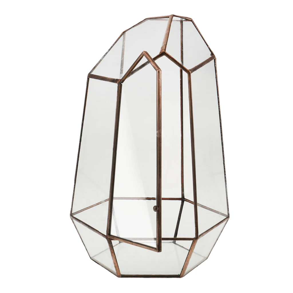 Необычная стеклянная Геометрическая коробка для террариума высота 19 см