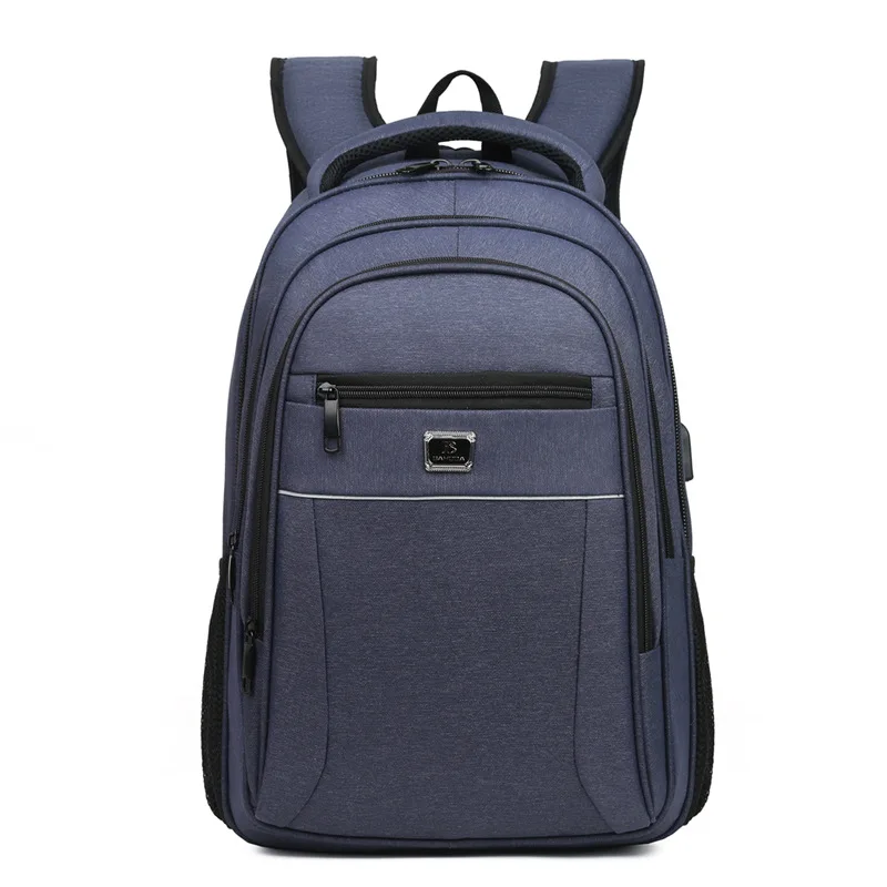 

Large Capacity Backpack Men Laptop 15.6 Inch Nylon Middle University Student School Bag for Teenage Boy Young USB Backpack Male