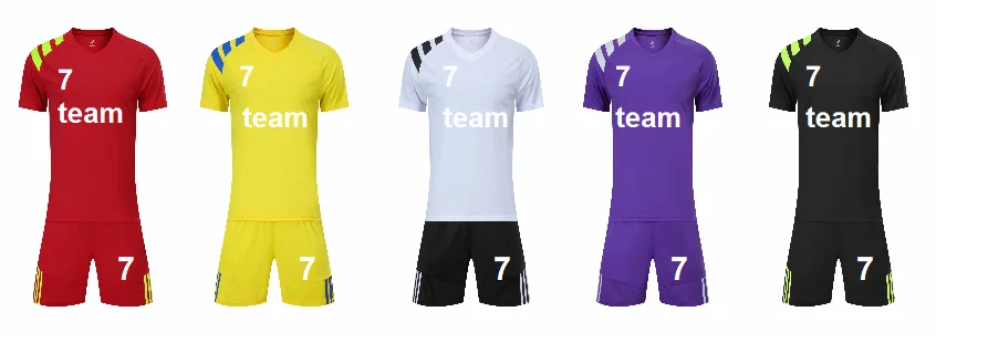 

Popular men's soccer jerseys adult Short Sleeve Jersey suit blank custom football training suit outdoor leisure fitness running