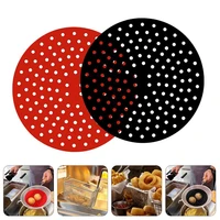 2pcs reusable air fryer mat silicone steamer patches air fryer accessories