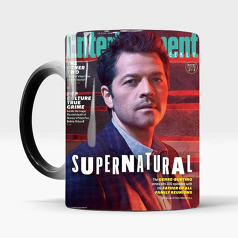 Creative 350ml Supernatural Magic Coffee Mug Sam Dean Castiel Hot Heat Color Changing Ceramic Tea Cup Best Gift For Your Friend | Дом и сад