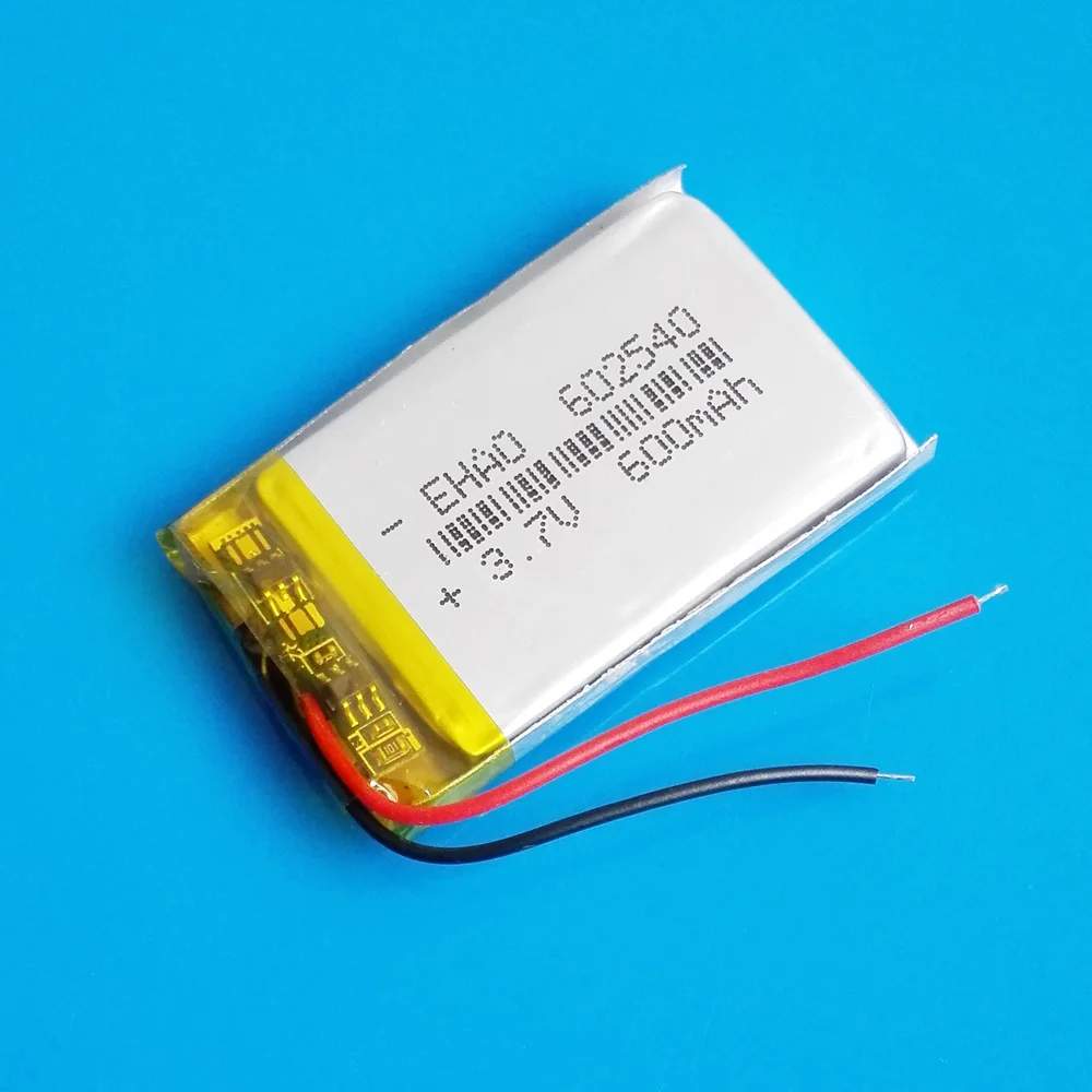 10 шт. 3 7 В 600 мАч липо-полимерная литиевая аккумуляторная батарея 602540 Для MP3 GPS DVD