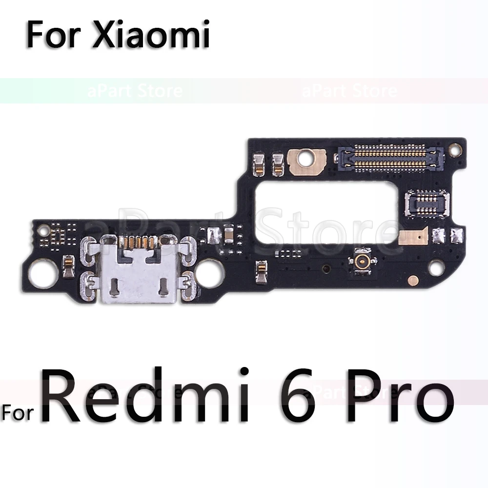 For Redmi 6 Pro Для Xiaomi mi Red mi Note 5 5A 6 7 Plus Pro Global USB Дата зарядный порт зарядное устройство док-станция гибкий кабель Замена - Цвет: For Redmi 6 Pro