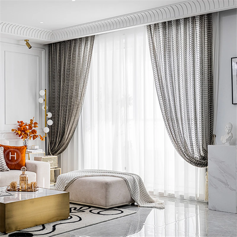 Романтический светильник роскошный бежевый тюль с Шторы для Гостиная окна Экран