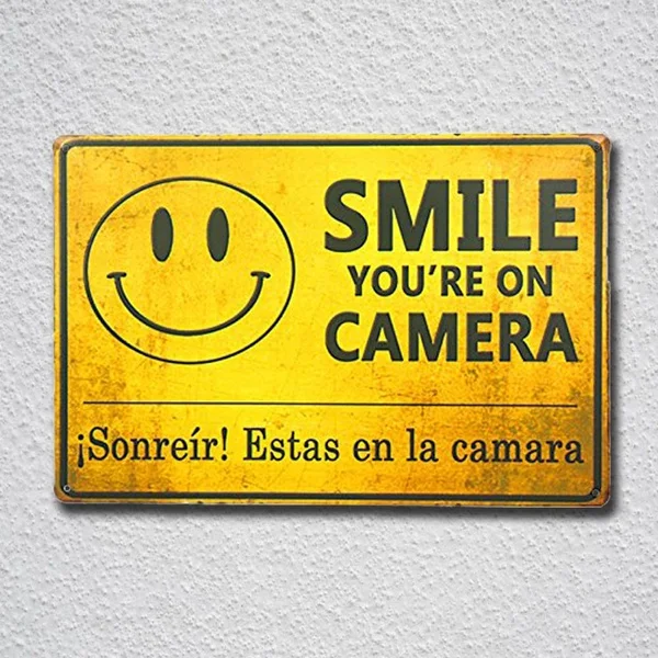 

Vintage Garden Garage Decor Smile You're Tin Sign Metal Sign Metal Poster Metal Decor Metal Painting Wall Sticker Wall Sign