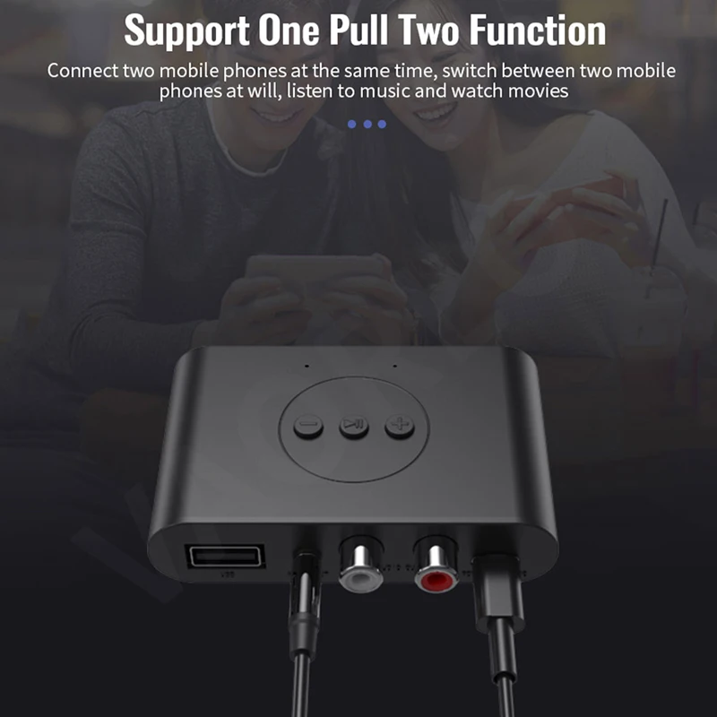 Приемник NFC Bluetooth 5 0 U-диск RCA 3 мм AUX-разъем стерео беспроводной аудиоадаптер с