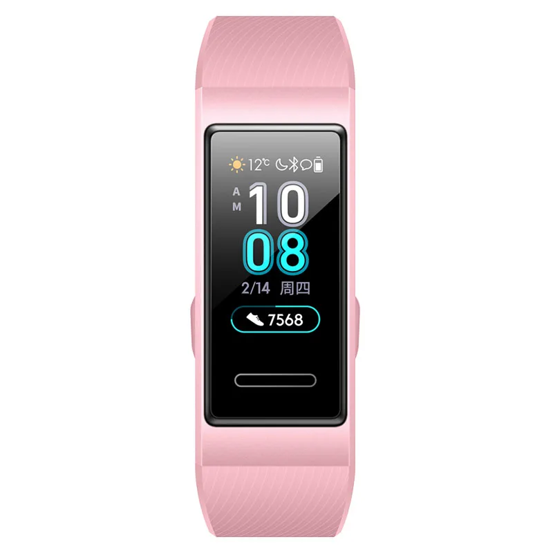 Умный Браслет huawei Band 3 Amoled с цветным сенсорным экраном и датчиком сердечного