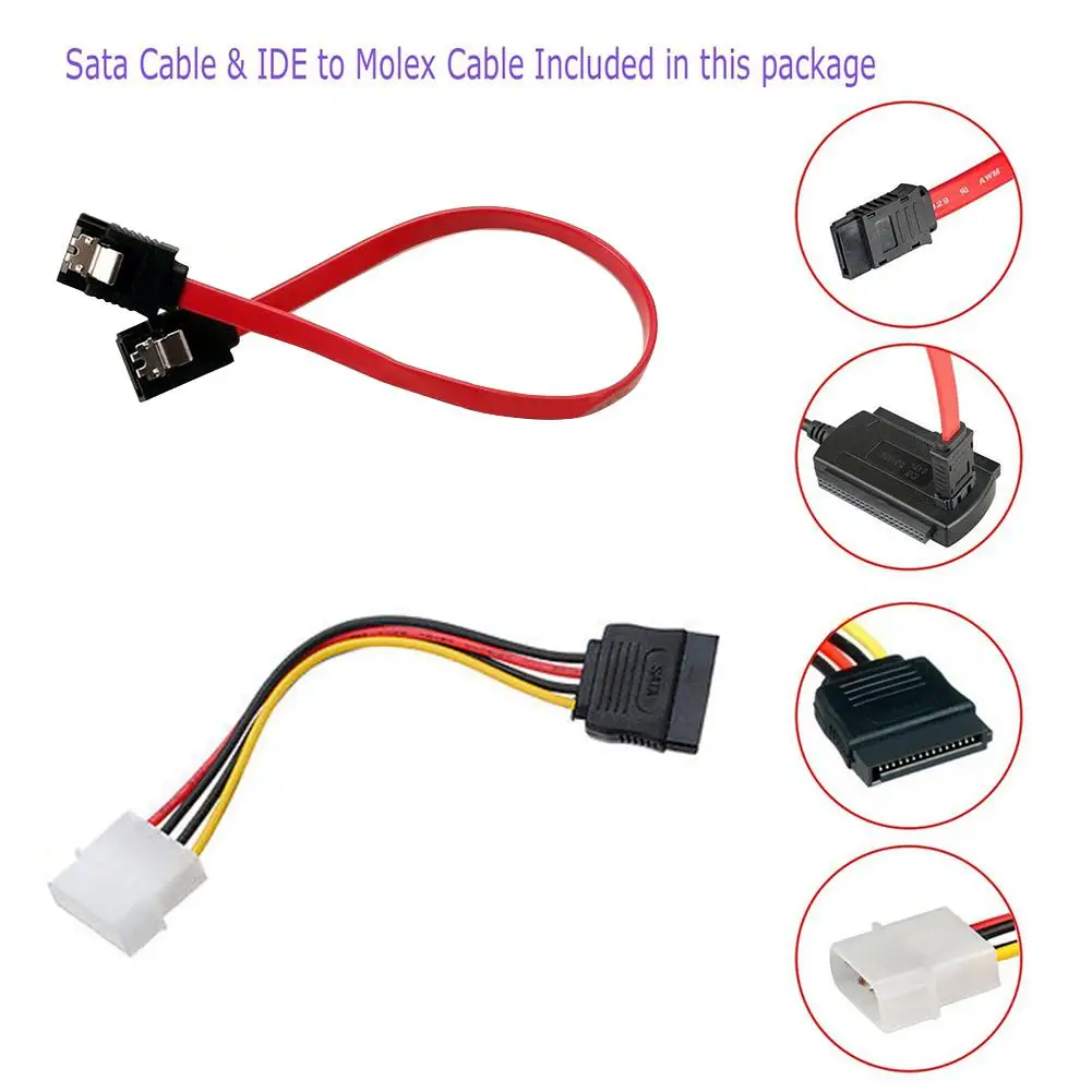 SATA PATA IDE Drive-USB 2 0 адаптер кабель-конвертер для жесткого диска HDD 5 &quot3 5&quot с внешним