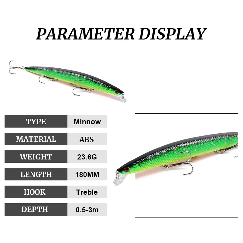 Гольян жесткая приманка для рыбалки Морская рыбалка все 180 мм 23 6 г морского окуня