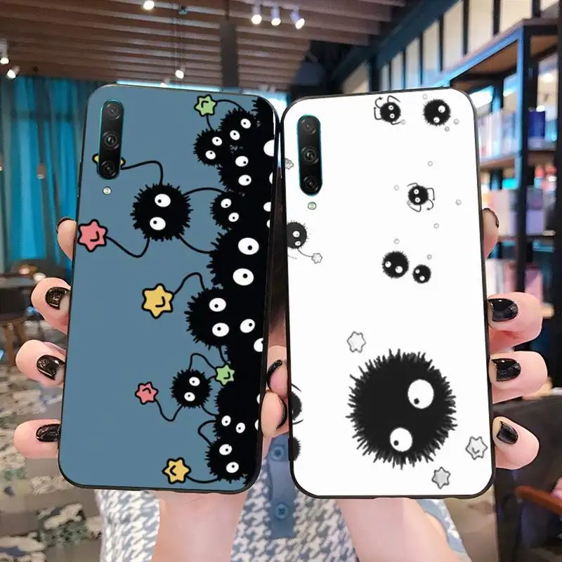 

Studio Ghibli Spirited Away Soot Totoro Bling Cute Phone Case for Huawei P40 P30 P20 lite Pro Mate 20 Pro P Smart 2019 prime