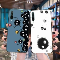 studio ghibli spirited away soot totoro bling cute phone case for huawei p40 p30 p20 lite pro mate 20 pro p smart 2019 prime