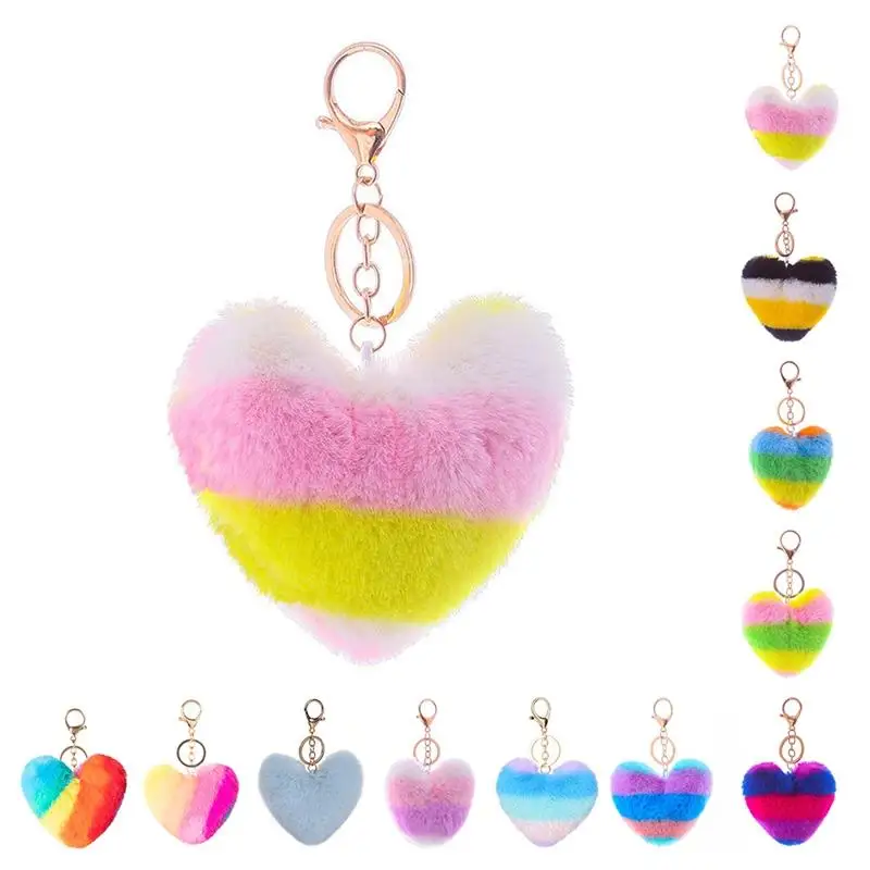 Брелок для ключей из искусственного кроличьего меха 1 шт.