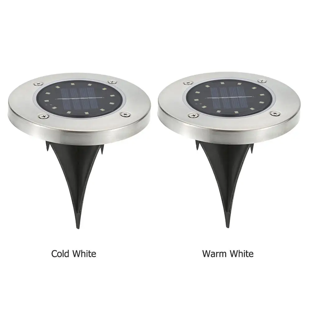 

12 LED Solar Garden Light Solar Ground Lights Waterproof Underground Sensing Landscape Light for Yard Lawn Pathway Road