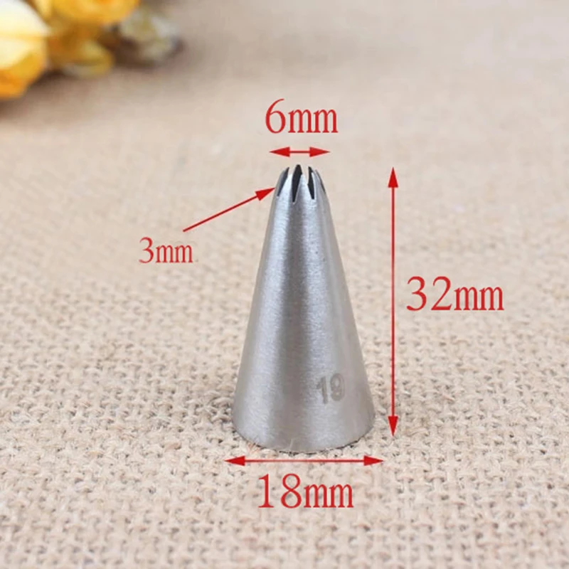 Насадка из нержавеющей стали #19 насадка для торта Кондитерская помадка|Формы