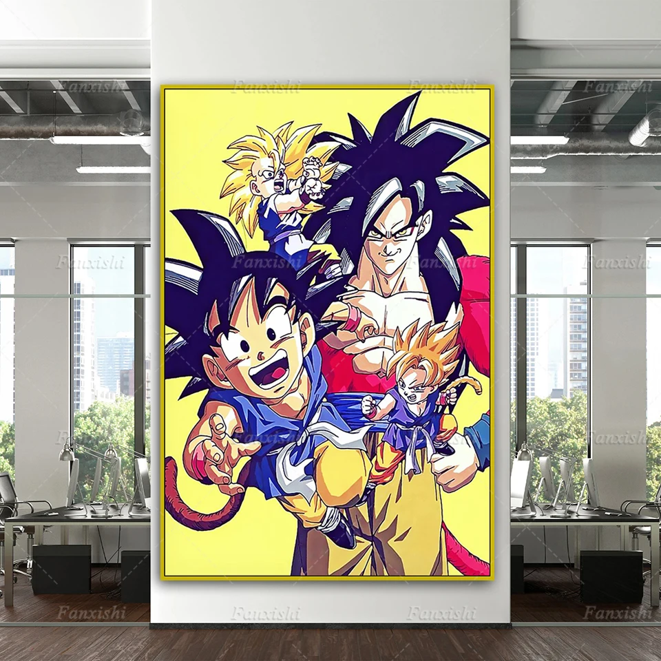 

Dragon Ball Japan Anime Canvas Poster And Prints Home Bedroom Decor Pictures Modern Living Room Goku Cuadros Wall Art Painting