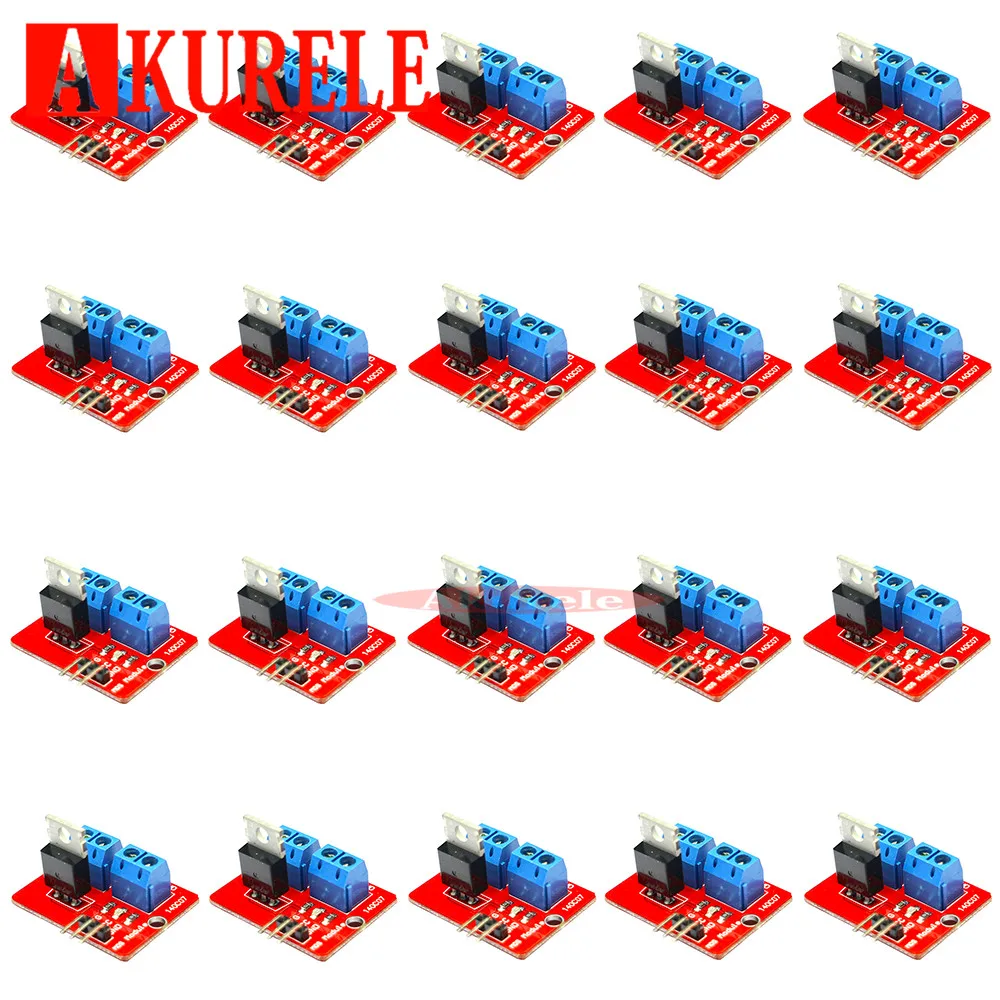 100 шт. IRF520 MOS FET модуль драйвера для arduino Новый драйвера|buttons buttons|button topbutton module |