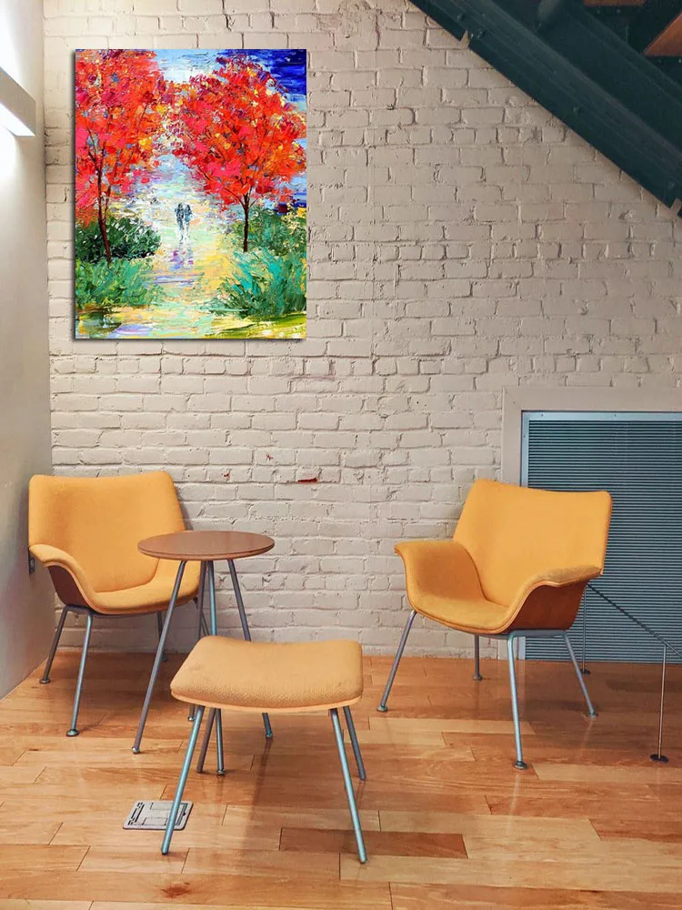 Пейзаж ручной работы масляная живопись ручная роспись высокое качество