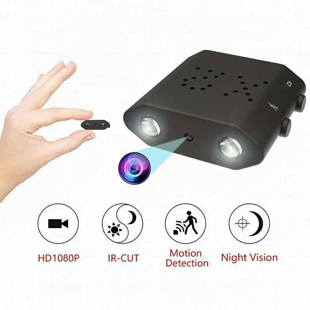 

Mini Camera HD 1080P Camcorder Video Recorder DVR Night Vision Motion Detection