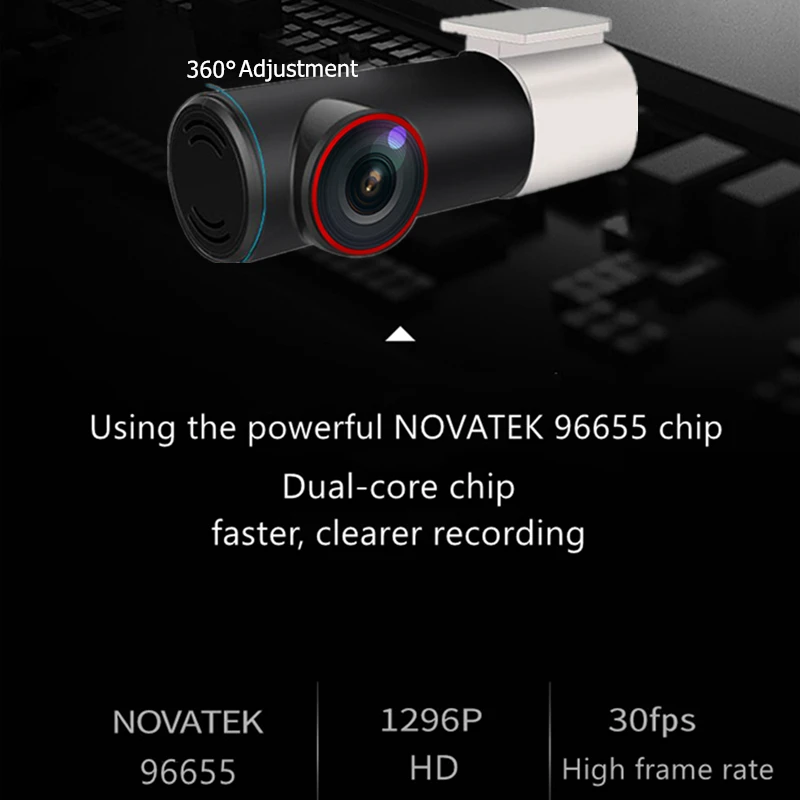 Ocare 170 градусов Автомобильный видеорегистратор HD 1080p WIFI камера навигатор DVR