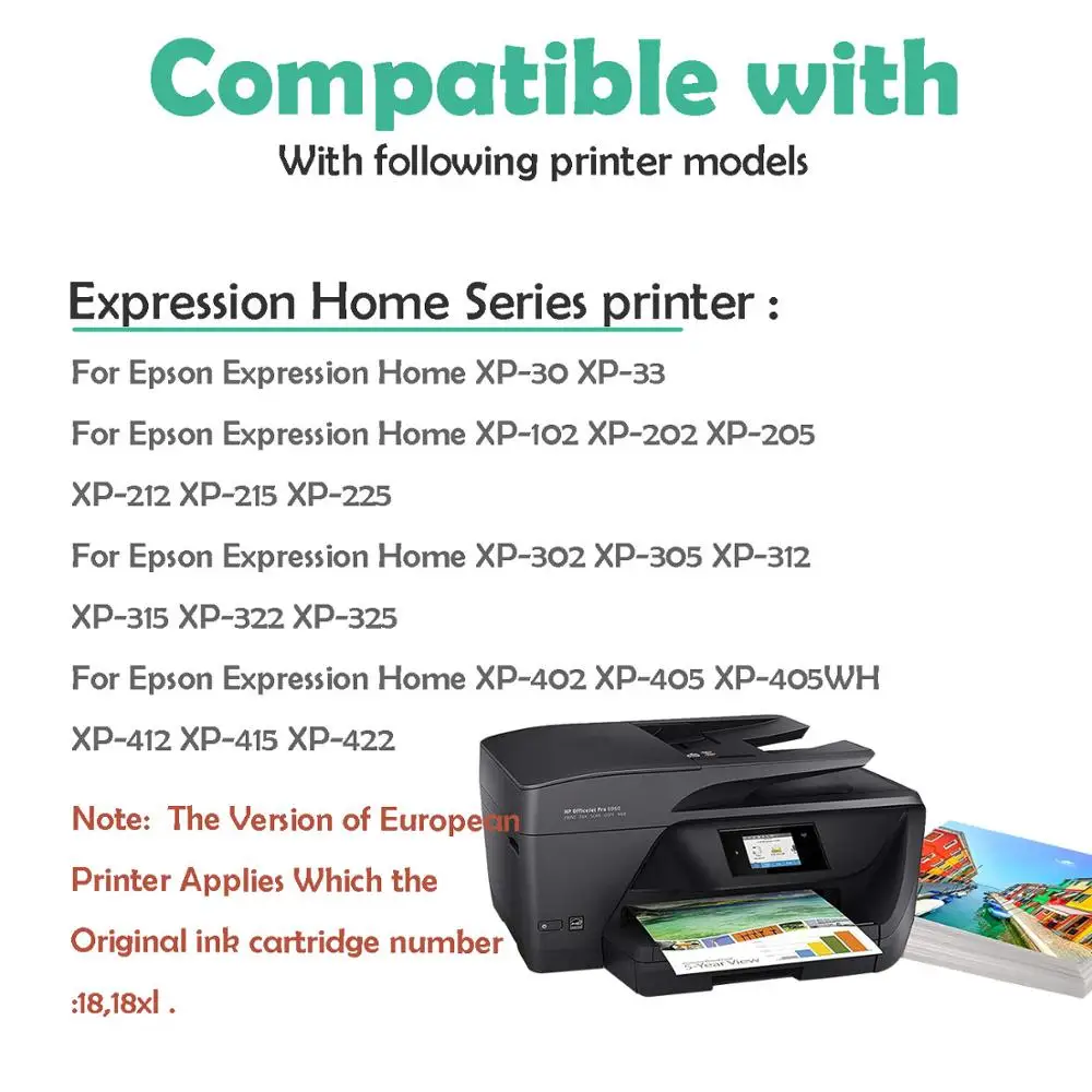 4x T1811 чернильный картридж совместимый с epson XP 225 322 325 422 XP322 XP325 XP422 XP425 принтер|ink