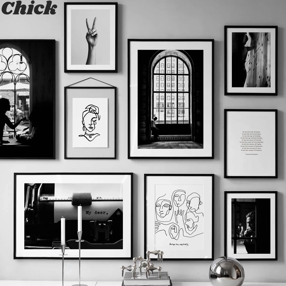 Картинки постеры для распечатки для интерьера черно белые