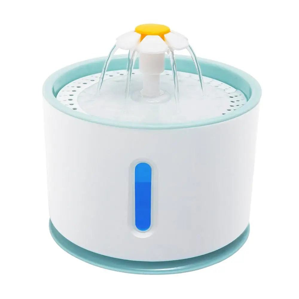 1 2.4L автоматический светодиодный фонтан для кошек, Электрический бесшумный usb-питатель для собак, поилка для домашних животных, диспенсер для питья домашних животных для кошек и собак - Цвет: 1