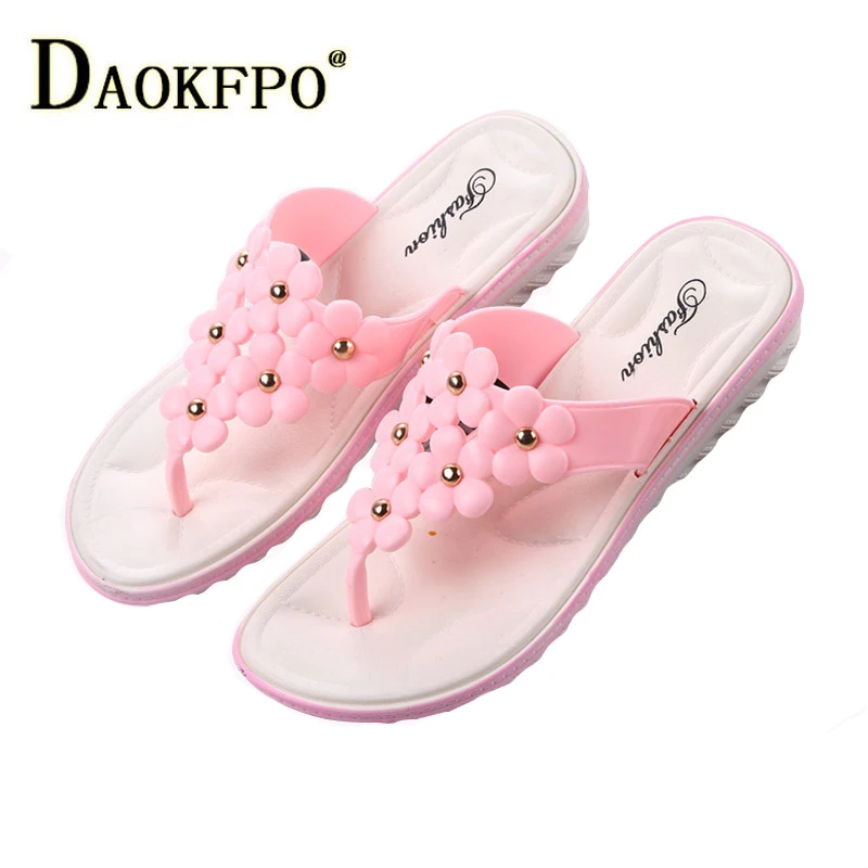 DAOKFPO/повседневные женские шлепанцы сандалии фирменный новый дизайн Летние