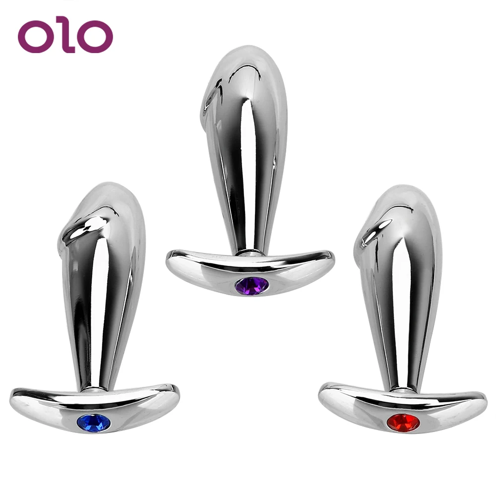 OLO Metal Anal Plug Massage Dilator Butt Outdoor Wear Sex Toys For Women Female Masturbation | Красота и здоровье
