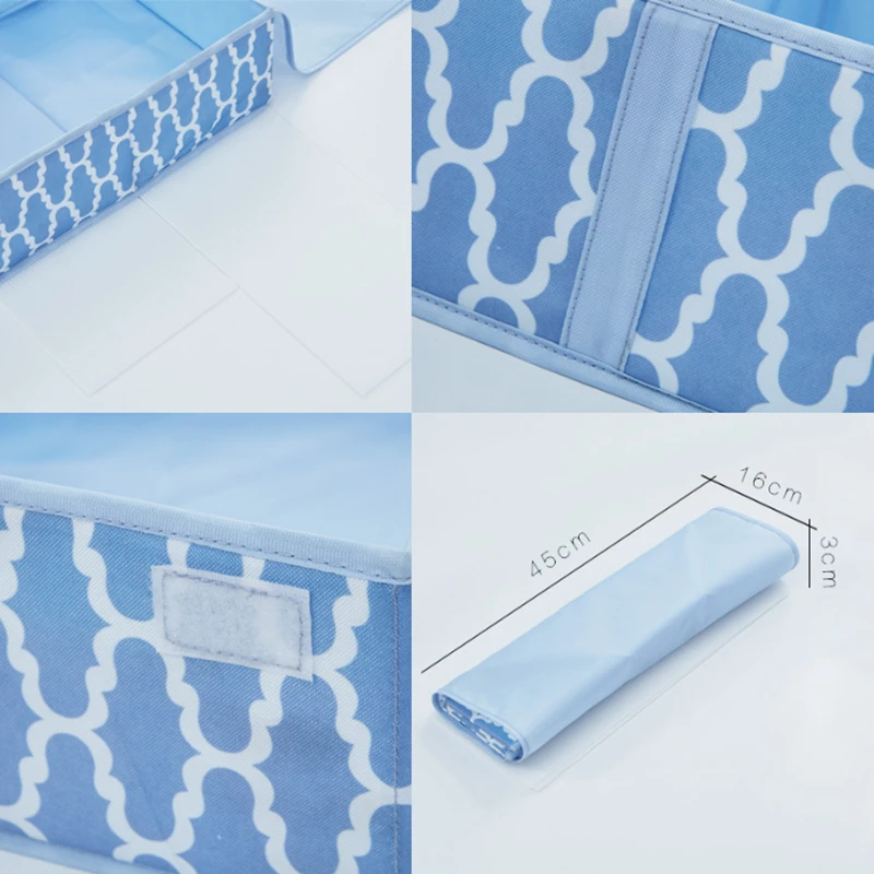 Водонепроницаемая ткань Оксфорд Складная для хранения нижнего белья коробка