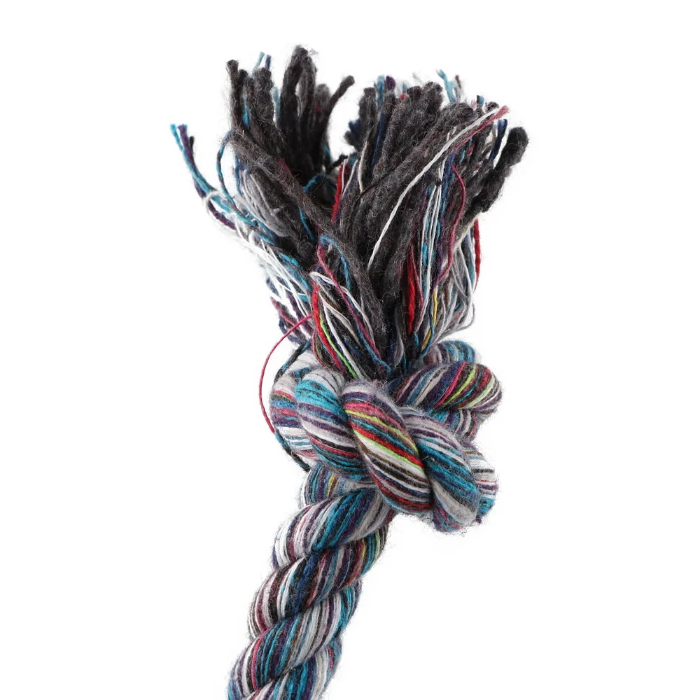 

Dog Cotton Chew Knot Toy Dog Toys Puppy Accessories Durable Braided Bone Rope Fun Playing R ope Ball Outdoor Traning Ball
