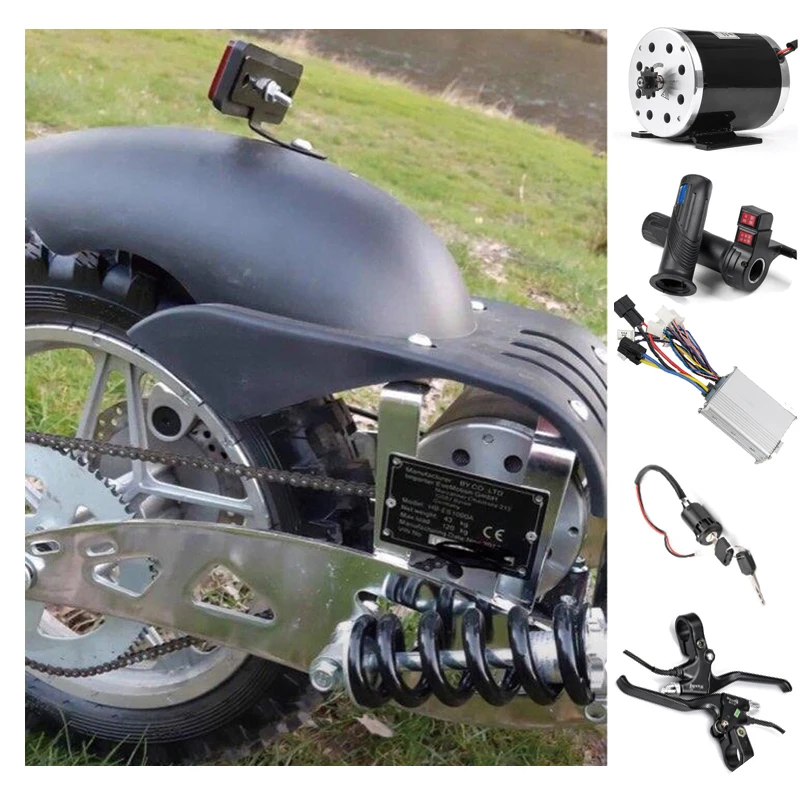 Высокоскоростной двигатель постоянного тока с щеточным двигателем 500 Вт 24 В/36 В/48