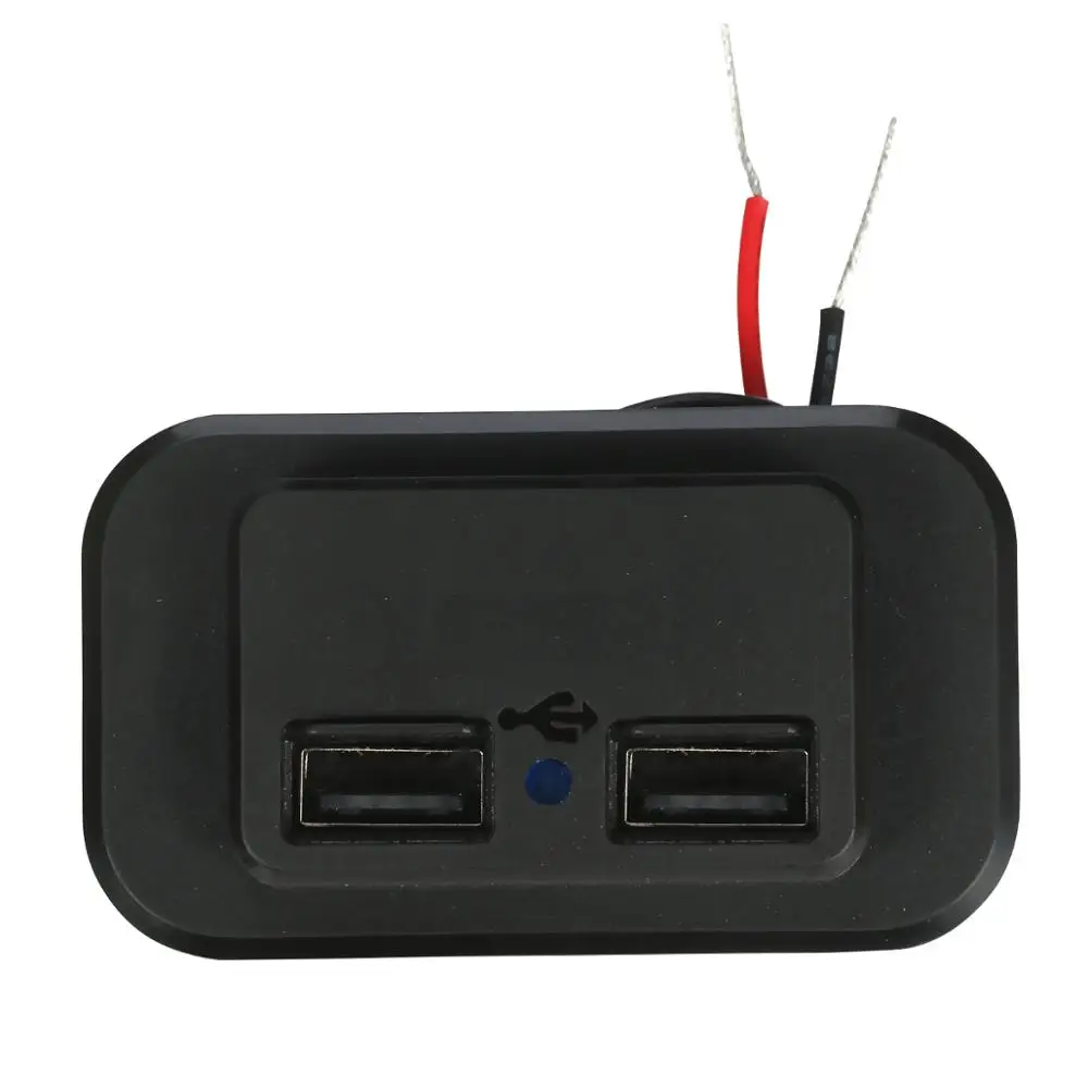 Двойной USB Зарядное устройство гнездо 3.1A 12V 24V для мото Авто Грузовик ATV