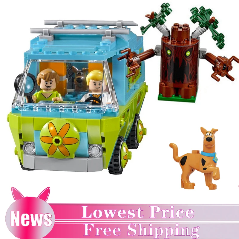 Scooby собака таинственная машина строительные блоки игрушки набор кирпичей