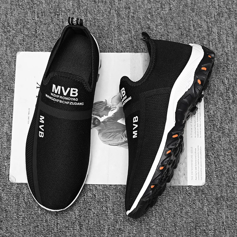 

Mesh Men's Sneakers Lightweight Men Shoes Tenis Masculino Walking Shoes Breathable Slip on Men Loafers Zapatillas Hombre