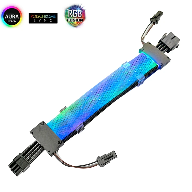 

8Pin GPU Удлинительный кабель штекер-гнездо 5В ARGB Удлинительный шнур RGB кабель синхронизации AURA коннектор для ПК чехол