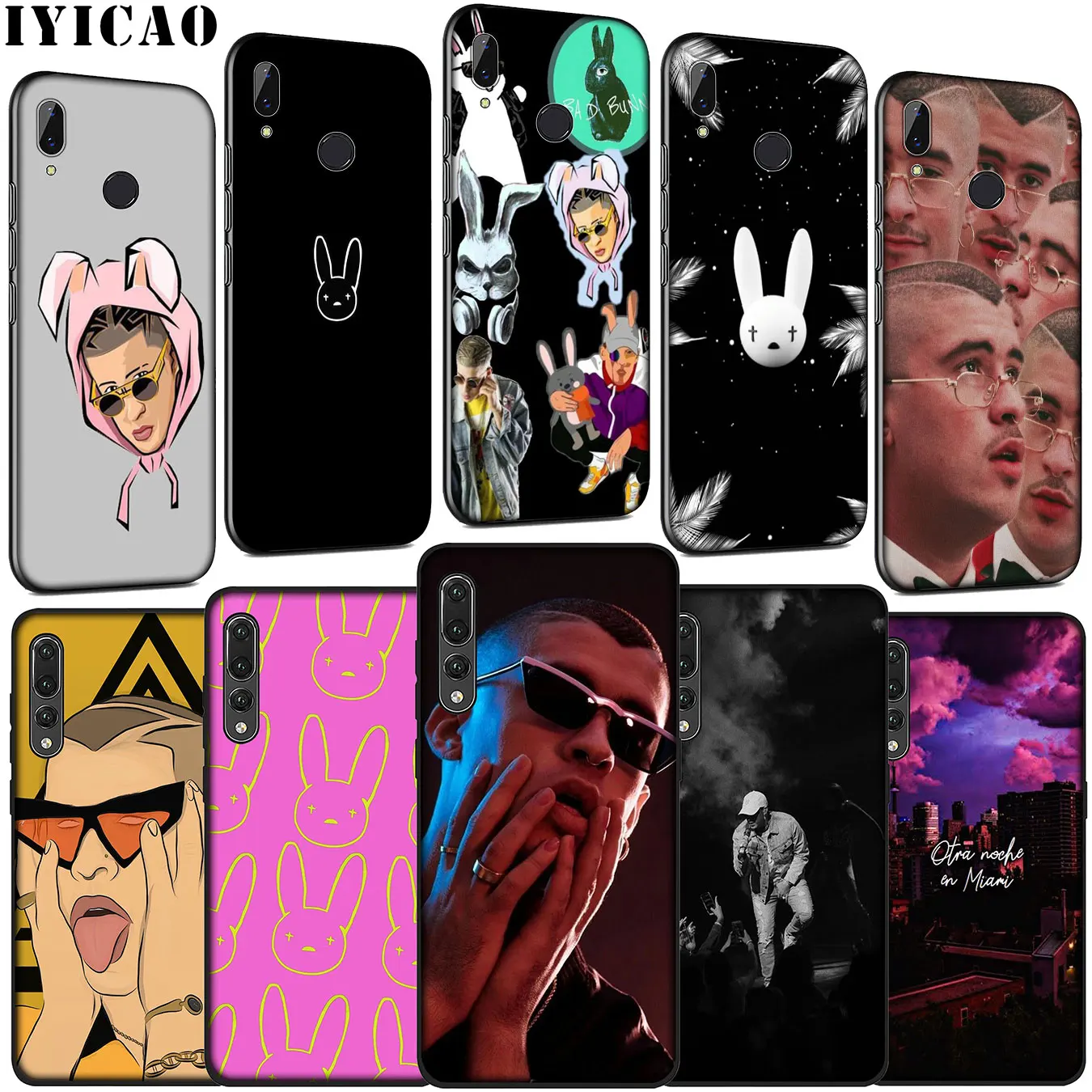 Bad Bunny Rapper Soft Silicone Cover Case for Huawei P30 P20 Pro P10 P9 Lite Mini 2017 2016 P Smart Z Plus 2019 |