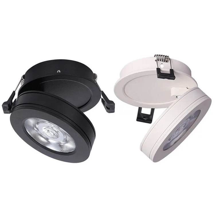 

Mini LED Black White Downlight 7W 10W 14W 20W Spot Light ac85-265V Warm/Cold White LED Foldable Recessed Down Light Ceiling Lamp