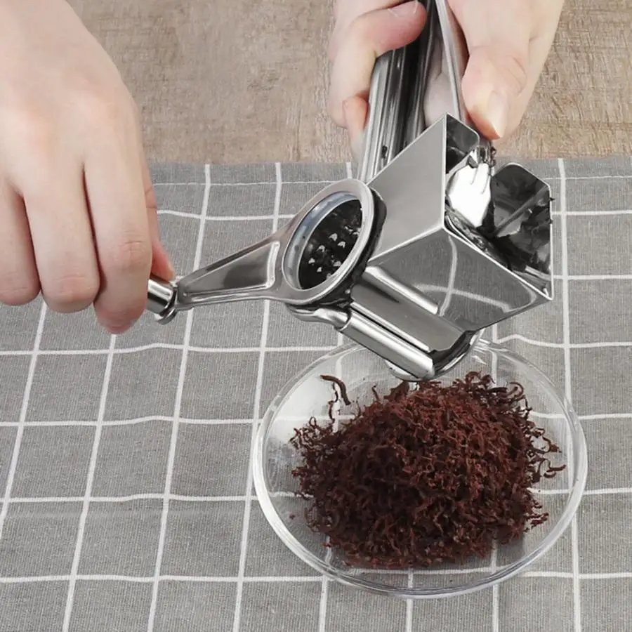 Нержавеющая сталь ручной поворот терка для шоколада и сыра резак рубанок