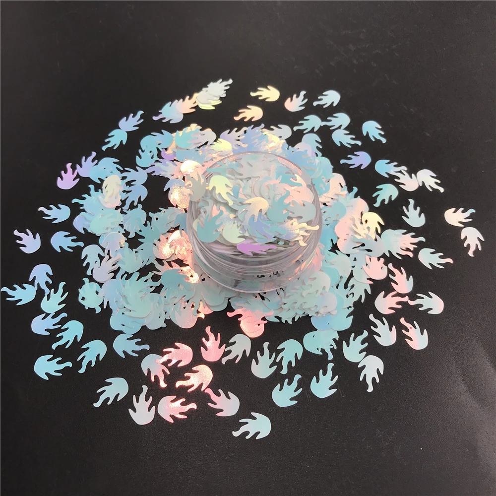 Пламя огонь 9 мм ногти блестящий дизайн ногтей украшение лицо Татуировка картина