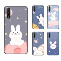 cute cartoon funny rabbit phone case for redmi 4x 5plus 6 7 8a 9 note 4 8 t 9 10 pro cover fundas coque