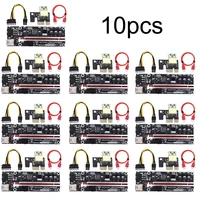 10pc pcie riser 011 pro pci e 16x riser pci express extender for video card with usb 3 0 cable mining motherboard parts